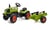 Tracteur à pédales Claas avec capot ouvrant et remorque - Vert - Dès 2 ans - 100% Fabriqué en France - Contient 75% de Plastique recyclé - FALK
