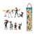 Lucky Luke - Tubo 7 figurines personnages Lucky Luke 4 à 10 cm - Plastoy