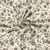 Tissu Popeline de Bambou Célestine motif floral Marron sur fond Ecru