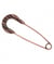 Epingle à Kilt bout rond cuivré 75mm - Union Knopf Marron
