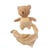 Doudou poche Marcel ourson - Egmont Toys - Beige