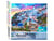 Peinture par Numéro Figured'Art - Paysage de Grèce - Kit de Loisir Créatif DIY Numéro d'Art Complet - 40x50cm sans châssis en bois