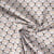 Tissu Coton imprimé éventails Arty Gaudi sur fond Gris