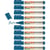 Lot de 10 marqueurs pour tableaux blancs effaçables - EDDING - Bleu - Pointe ronde 1,5-3 mm - Ecoline