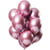 Bouquet 12 Ballons Métallique Rose Effet Miroir