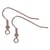 Crochets d'oreille, or rose, 20mm, 4 pces