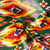 Tissu Wax africain n°661 sur fond Vert