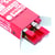 Etui 12 Mines Rouge 0,5 mm pour portemine