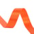 Bobine 40m ruban satin double face fabriqué en France orange