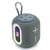 Enceinte Bluetooth LED Portable Avec Super Bass Et Lumière Ambiante Gris YONIS
