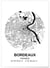 Poster Carte Bordeaux | A3 : 29,7x42cm