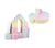 Set de 15 blocs en mousse le jeu rose bleu jaune pastel - Velinda - Beige