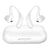 LinQ Écouteurs Bluetooth Crochet d'Oreille à Commande Tactiles Blanc