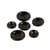 Lot de 3 boutons ronds 2 trous noir