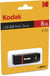 KODAK Clé USB 8Go Classic K102 - USB 2.0, Compatibilité Universelle, Lecture 15MB/s, Écriture 5MB/s, Compactes 54x12x6mm - Noir