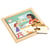 Puzzle en Bois – Puzzle pour tout - petit – dans la cuisine – jeu Montessori - Educo - Orange