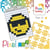 Kit créatif Pixel porte-clé 4x3cm Emôticone