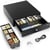 Tiroir Caisse 42x41x10 cm- Compatible avec Caisse Enregistreuse RJ11, 8 compartiments Monnaie & 4 billets, Métal Robuste- ACROPAQ