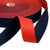 Bobine 20m sangle bicolore réversible 38mm rouge/bleu marine
