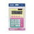 Blister calculatrice 12 chiffres Sunset rose