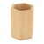 Pot à crayons en bois hexagonal diam. 7,5 cm haut. 10 cm