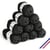 10 pelotes de laine - Noir - 100% coton bio - 3mm - Tricot et crochet - Bergère de France