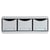 Module de classement Toolbox 3 tiroirs Office - Gris lumière - Exacompta