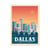 Affiche 30x40 cm - Dallas - Olahoop Travel Posters
