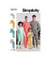 Patron Simplicity 9455 - Pantalon et haut en tricot pour femme, homme et enfant du 4 au 16 ans et du XS au XL taille n°FR 4-56