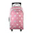 Lili Lou - Sac à dos  à roulettes gris/rose  2 compartiments - Bagtrotter