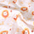 Tissu Coton imprimé Leo animaux sur fond Orange