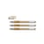 Lot de 3 Stylos roller encre gel G1-10 Grip pointe large Or