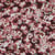 Tissu Viscose extensible Fleuris Mia rose sur fond Bordeaux