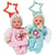 2 Poupées chiffons Anges - 18cm - Peut se fixer - Hochet intégré - Tout doux - A partir de 0 mois