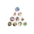 10 cabochons rond en verre assorties 25 mm NOEL 110