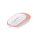 Souris Sans Fil Rose Ergonomique 1600DPI USB Rechargeable Silencieuse Portable YONIS