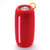 Enceinte Bluetooth Portable LED Colorée Subwoofer Outdoor Camouflage Avec Technologie Sans Fil Rouge YONIS