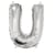 Ballon Lettre U, 40cm, 1pce. , argent