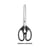 Ciseaux - Bouts ronds - 17cm - Ergonomique - Gaucher - Lames acier - Pour le bureau