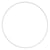 Cercle nu en métal, d 8 cm, blanc, 1 pièce