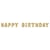 Ballons en feuille HAPPY BIRTHDAY, 40cm, taille par lettre, 13pces, or