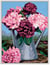 Canevas Pénélope Antique L'arrosoir aux pivoines 40X50cm
