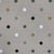 Tissu Toile de Coton enduit Big Pois Vert sur fond Naturel