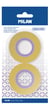 Blister 2 rubans adhésifs jaune transparent 12 mm x 33 m