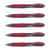 Lot de 5 mini stylos roller encre gel G2 XS7 PIXIE - Tracé 0,4 mm - Bordeaux