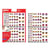 Apli Agipa - Gommettes autocollantes Yeux rose/orange 312  pièces