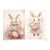 1 feuille de papier de riz 22.5 x 32 cm découpage collage Paper Designs LAPIN FLEUR 0227