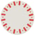 6 Petites Assiettes Mix&Match   Rouge et Blanc