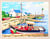 Canevas antique Le petit port 40x50cm