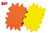 50 Eclates Fluo Jaune/Ora 12X16Cm 780G